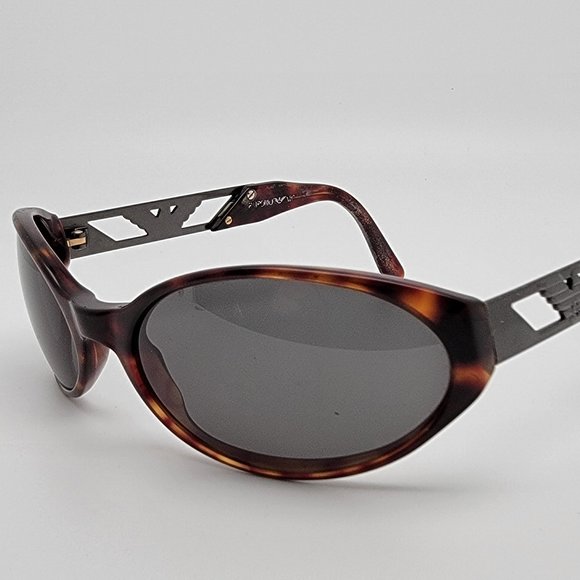 Emporio Armani 544-S 063 Dark Tortoise Gunmetal Frame Green...